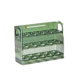 [J] 30 Grid Egg Tray Three Layer Egg Storage Box Organizer Rack Container Automatic Flip Special Egg Storage Kitchen Accessories