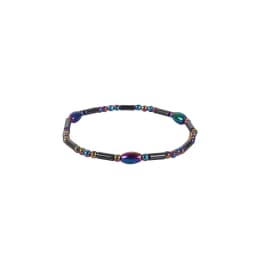 Magnet Bangle Anklet for Women Men Weight Loss Colorful Hematite Beaded Foot Chain Therapy Arthritis Pain Relief Health Jewelry