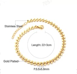 Exquisite Anklet Stainless Steel Minimalist Chain Jewelry Elegant & Aesthetic Ornament Multiple Styles Available for Daily Wear