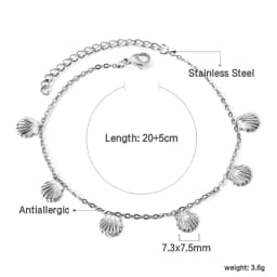 Exquisite Anklet Stainless Steel Minimalist Chain Jewelry Elegant & Aesthetic Ornament Multiple Styles Available for Daily Wear