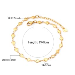 Exquisite Anklet Stainless Steel Minimalist Chain Jewelry Elegant & Aesthetic Ornament Multiple Styles Available for Daily Wear