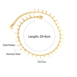 Exquisite Anklet Stainless Steel Minimalist Chain Jewelry Elegant & Aesthetic Ornament Multiple Styles Available for Daily Wear