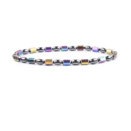 Black Magnetic Black Gallstone Anklet Men Women Lymphatic Detoxification Magnetic Therapy Weight Loss Slimming Bracelet
