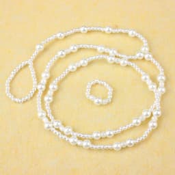 【No】Pearl Barefoot Sandal Anklet - Elegant Foot Chain With Toe Ring For Beach & Party Jewelry