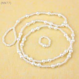 【No】Pearl Barefoot Sandal Anklet - Elegant Foot Chain With Toe Ring For Beach & Party Jewelry