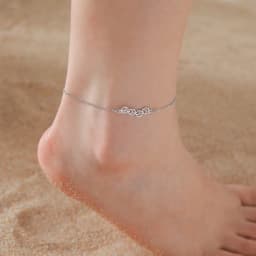 Lemegeton Lovely Walking Cat Aircraft Charms Anklet Foot Bracelet for Women Animal Kitten Chain Stainless Steel Jewelry Gift