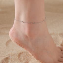 Lemegeton Lovely Walking Cat Aircraft Charms Anklet Foot Bracelet for Women Animal Kitten Chain Stainless Steel Jewelry Gift