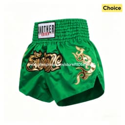 Muay Thai Fight Shorts Pink Kickboxing Shorts Men Women Kids Boxing Shorts Gold Embroidery Dancing Boxing Training Match Pants