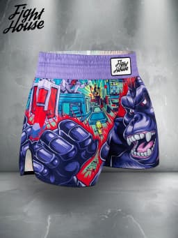 Fight House Rampage Gorilla Muay Thai Shorts Boxing Shorts, Fighting Gym MMA Training Shorts Durable Muay Thai Shorts