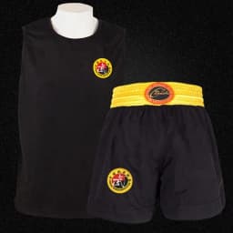 Muay Thai Pants Dragon Embroidery Boxing Shorts and Vest Crossfit Sanda Wushu Uniform Martial Arts Kickboxing MMA Fight Clothing