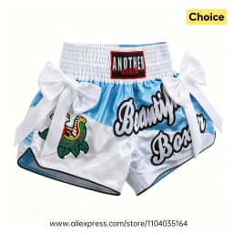 Muay Thai Pants Thai Embroidery Thai Boxing Shorts Men Women Kids Combat Sports Taekwondo Wushu Sanda MMA Kickboxing Fight Gear