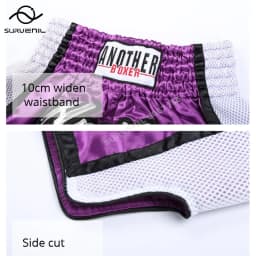 Muay Thai Pants Embroidery Boxing Shorts Women Men Satin Fight Kickboxing Training Trunks Kids Boy Girl Martial Arts MMA Clothes