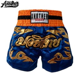 ANOTHER BOXER Muay Thai Shorts Embroidery Satin Men Women Kids Gym Martial Arts MMA Kickboxing Competition Training Shorts