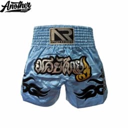 ANOTHER BOXER Muay Thai Shorts Embroidery Satin Men Women Kids Gym Martial Arts MMA Kickboxing Competition Training Shorts