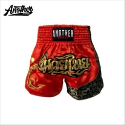 ANOTHER BOXER Muay Thai Shorts Embroidery Satin Men Women Kids Gym Martial Arts MMA Kickboxing Competition Training Shorts