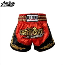 ANOTHER BOXER Muay Thai Shorts Embroidery Satin Men Women Kids Gym Martial Arts MMA Kickboxing Competition Training Shorts