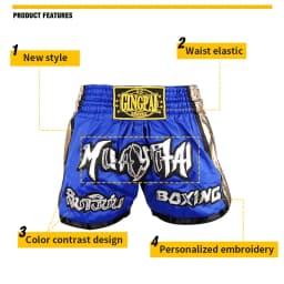 Men Women Kids Muay Thai Shorts Embroidery Thai Boxing Shorts Satin BJJ MMA Clothes Gym Grappling Cage Fight Kickboxing Shorts