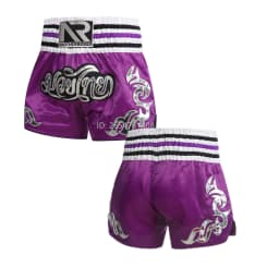ANOTHERBOXER Muay Thai Shorts, Embroidered Traditional Boxing Pants, Sportswear for Men Women, Breathable Training Kids Shorts