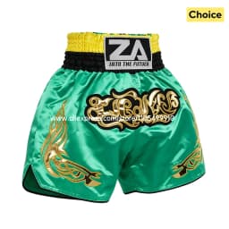 Black Red Muay Thai Shorts Satin Boxing Shorts Men Women Kids Embroidery MMA Martial Arts Kickboxing Cage Fight Training Pants
