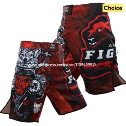 Animal Print MMA Shorts Fight Grappling Shorts BJJ Jiu-Jitsu Martial Arts Gym Fitness Training Trunk Men Kickboxing Boxing Pants