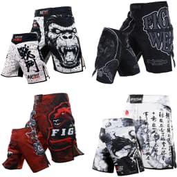 Animal Print MMA Shorts Fight Grappling Shorts BJJ Jiu-Jitsu Martial Arts Gym Fitness Training Trunk Men Kickboxing Boxing Pants