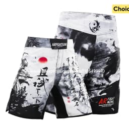 Animal Print MMA Shorts Fight Grappling Shorts BJJ Jiu-Jitsu Martial Arts Gym Fitness Training Trunk Men Kickboxing Boxing Pants
