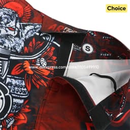 Animal Print MMA Shorts Fight Grappling Shorts BJJ Jiu-Jitsu Martial Arts Gym Fitness Training Trunk Men Kickboxing Boxing Pants