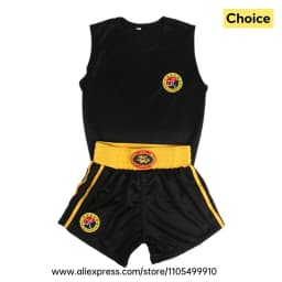 Muay Thai Boxing Shorts Shirt Set Breathable Sanda Wushu Martial Arts Kungfu Clothing MMA Kickboxing Sparring Fighting Uniform