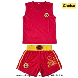 Muay Thai Boxing Shorts Shirt Set Breathable Sanda Wushu Martial Arts Kungfu Clothing MMA Kickboxing Sparring Fighting Uniform