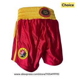 Muay Thai Boxing Shorts Shirt Set Breathable Sanda Wushu Martial Arts Kungfu Clothing MMA Kickboxing Sparring Fighting Uniform