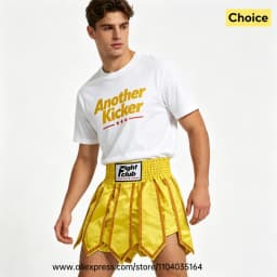 Muay Thai Boxing Shorts for Men Women Kids Gladiator Satin Fight Shorts Black Gold Kickboxing Shorts for MMA Sparring Training