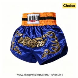 Muay Thai Fight Shorts Men Women Kids Combat Sports Boxing Trunks Thai Script Embroidery Martial Arts MMA BJJ Kickboxing Pants