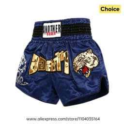 Muay Thai Fight Shorts Men Women Kids Combat Sports Boxing Trunks Thai Script Embroidery Martial Arts MMA BJJ Kickboxing Pants