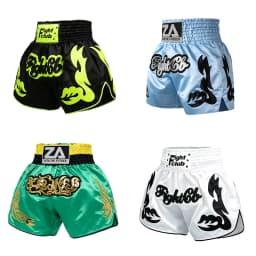 Boxing Shorts Classic Muay Thai Shorts Male Female Boy Girl Martial Arts Sparring Kickboxing Cage Fight Training MMA Pants Green