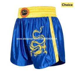 Boxing Shorts Classic Muay Thai Shorts Male Female Boy Girl Martial Arts Sparring Kickboxing Cage Fight Training MMA Pants Green