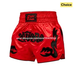 Thai Boxing Shorts Traditional Muay Thai Shorts Men Women Kids Premium Wrestling Sparring Kickboxing Cage Fight MMA Boxing Pants