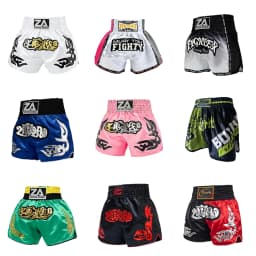 Professional Muay Thai Shorts Boxing Shorts Men Women Kids Boys Girls Martial Arts MMA Kickboxing Training Pants Fighter Gear