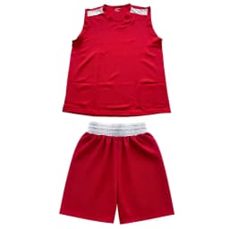 Red Boxing Shorts Shirt Set Muay Thai Shorts Men Women Kids Boy Girl Sanda Wushu Martial Arts Shorts and Sleeveless Singlet Set