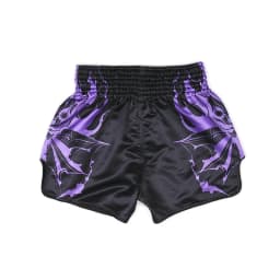 Satin Kickboxing Muay Thai Shorts Men Women Youth Elastic Waist Side Slit Boxing Trunks Loose Comfort Shorts for Combat Sports