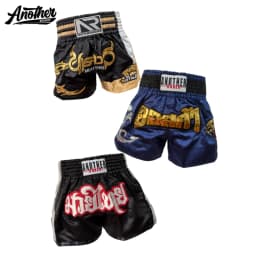 Men’s Short Muay Thai Boxing MMA Shorts, Kids Women Wide Waistband for Fight Trunks for Kickboxing BJJ Sparring Daily Training