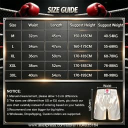 Red Boxing Trunks Quick Dry Satin Side Split Muay Thai Pants Martial Arts Kickboxing Fight Shorts Gym Combat Sport Training Wear