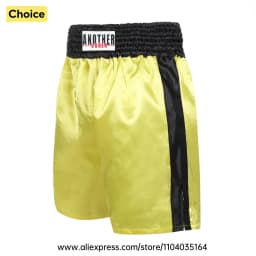 Red Boxing Trunks Quick Dry Satin Side Split Muay Thai Pants Martial Arts Kickboxing Fight Shorts Gym Combat Sport Training Wear