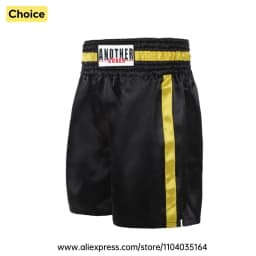 Red Boxing Trunks Quick Dry Satin Side Split Muay Thai Pants Martial Arts Kickboxing Fight Shorts Gym Combat Sport Training Wear