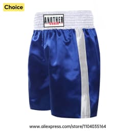 Red Boxing Trunks Quick Dry Satin Side Split Muay Thai Pants Martial Arts Kickboxing Fight Shorts Gym Combat Sport Training Wear