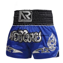 Muay Thai Shorts Durable Comfortable Boxing Apparel Satin Kickboxing Grappling Thaiboxing Pants Gym Martial Arts MMA Clothing