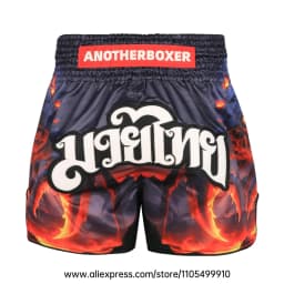 Men Women’s Muay Thai Boxing Shorts Blue Polar Bear Graphic Kickboxing Shorts Lightweight Satin Fight Shorts for Muay Thai MMA