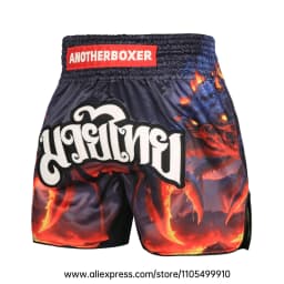 Muay Thai Boxing Shorts Men Women Youth Forest Tree Print Kickboxing Shorts Satin Fight Shorts for Gym Training MMA Sparring