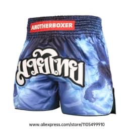Muay Thai Boxing Shorts Men Women Youth Forest Tree Print Kickboxing Shorts Satin Fight Shorts for Gym Training MMA Sparring
