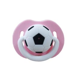 Silicone Funny Nipple Football Pacifier Baby Soother Toddler Orthodontic Nipples Cute Pattern Teether Feeding No Nano Silver