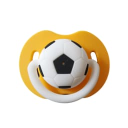 Silicone Funny Nipple Football Pacifier Baby Soother Toddler Orthodontic Nipples Cute Pattern Teether Feeding No Nano Silver